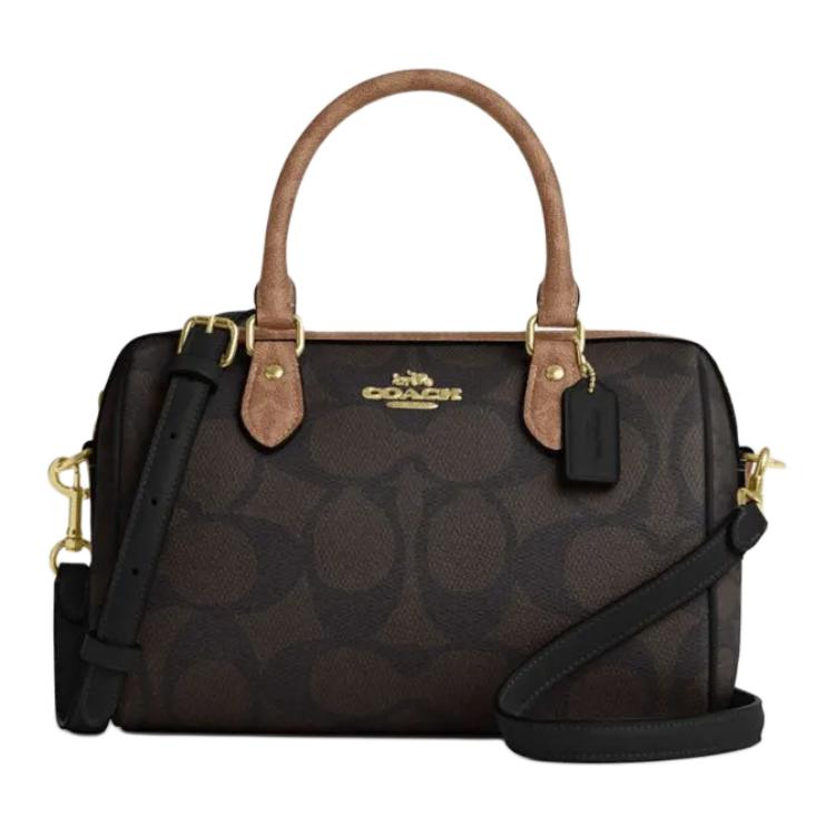 Женская сумка COACH Rowan 25 (коричневая)