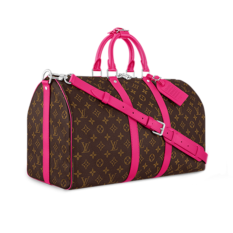 Сумка Louis Vuitton LOUIS VUITTON keepall BANDOULIÈRE 45 (розовый) — фото 2