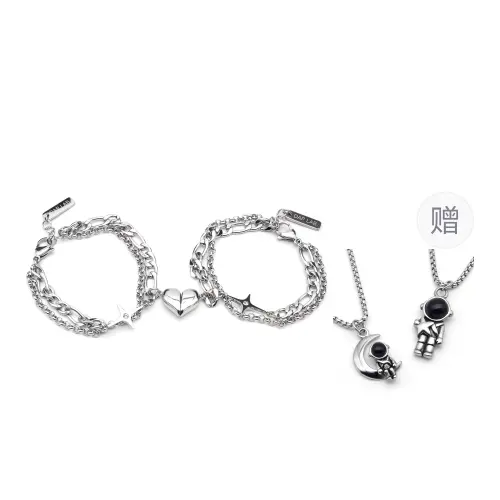 DAP Titanium Steel Bracelets Unisex Silver
