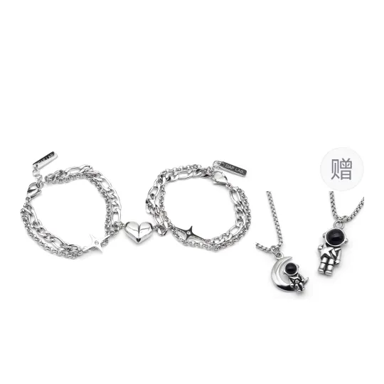 DAP Titanium Steel Bracelets Unisex Silver