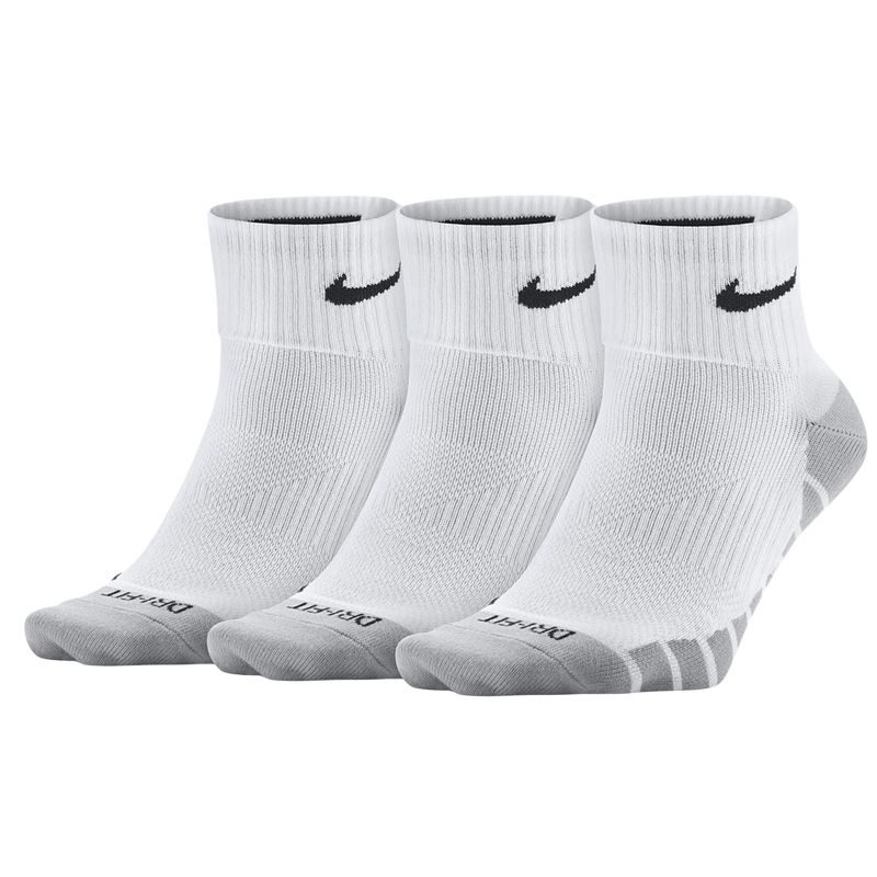 Nike Crew Socks Unisex 3 Pack Gray White