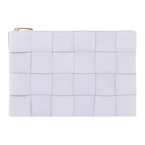 Bottega Veneta Sheepskin With Cow Leather Clutch Small Women's Purple