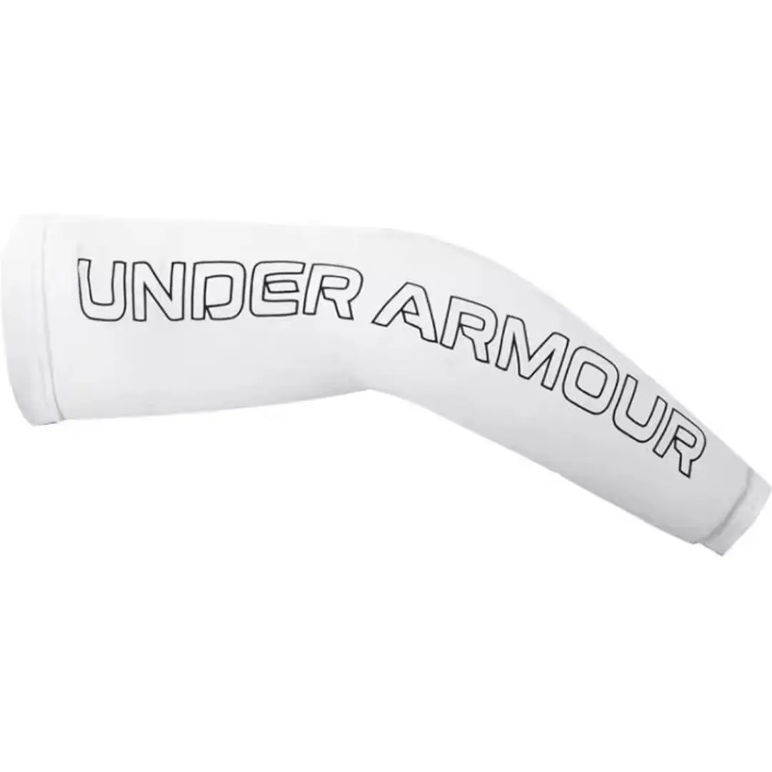 Under Armour Knitted Fabric Sun Protection Sleeves Unisex White