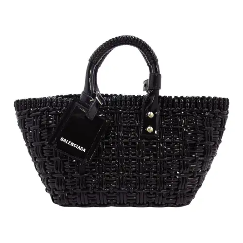 Balenciaga Polyurethane Shoulder Bag, Crossbody Bag, Handbag Women's Black