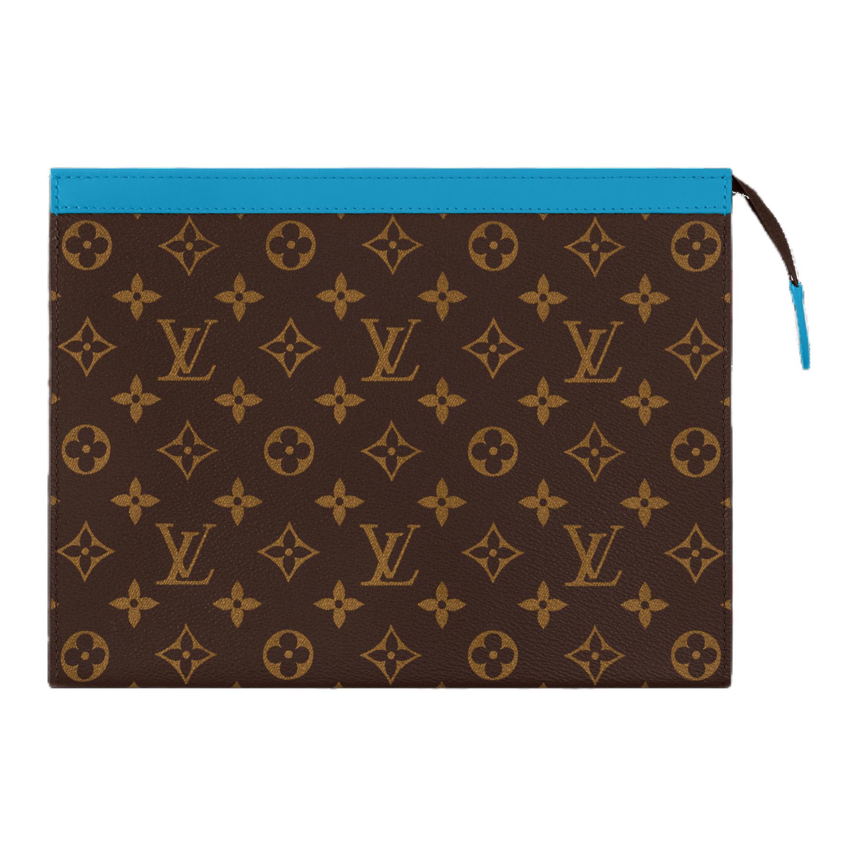 Сумка Louis Vuitton Pochette Voyage (сине-коричневая)