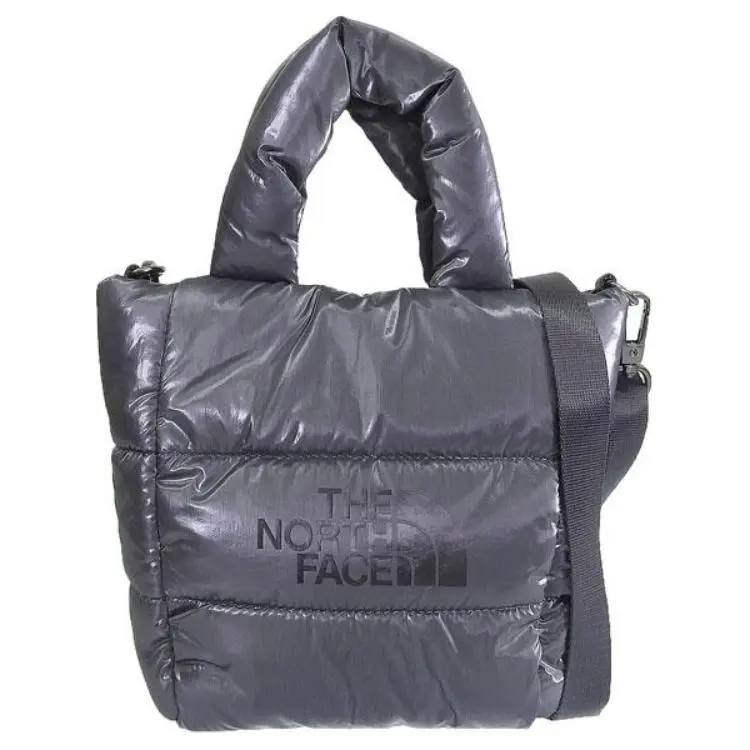 THE NORTH FACE 2.7L Handbag Outdoor Bag Nylon Silver Gray Unisex