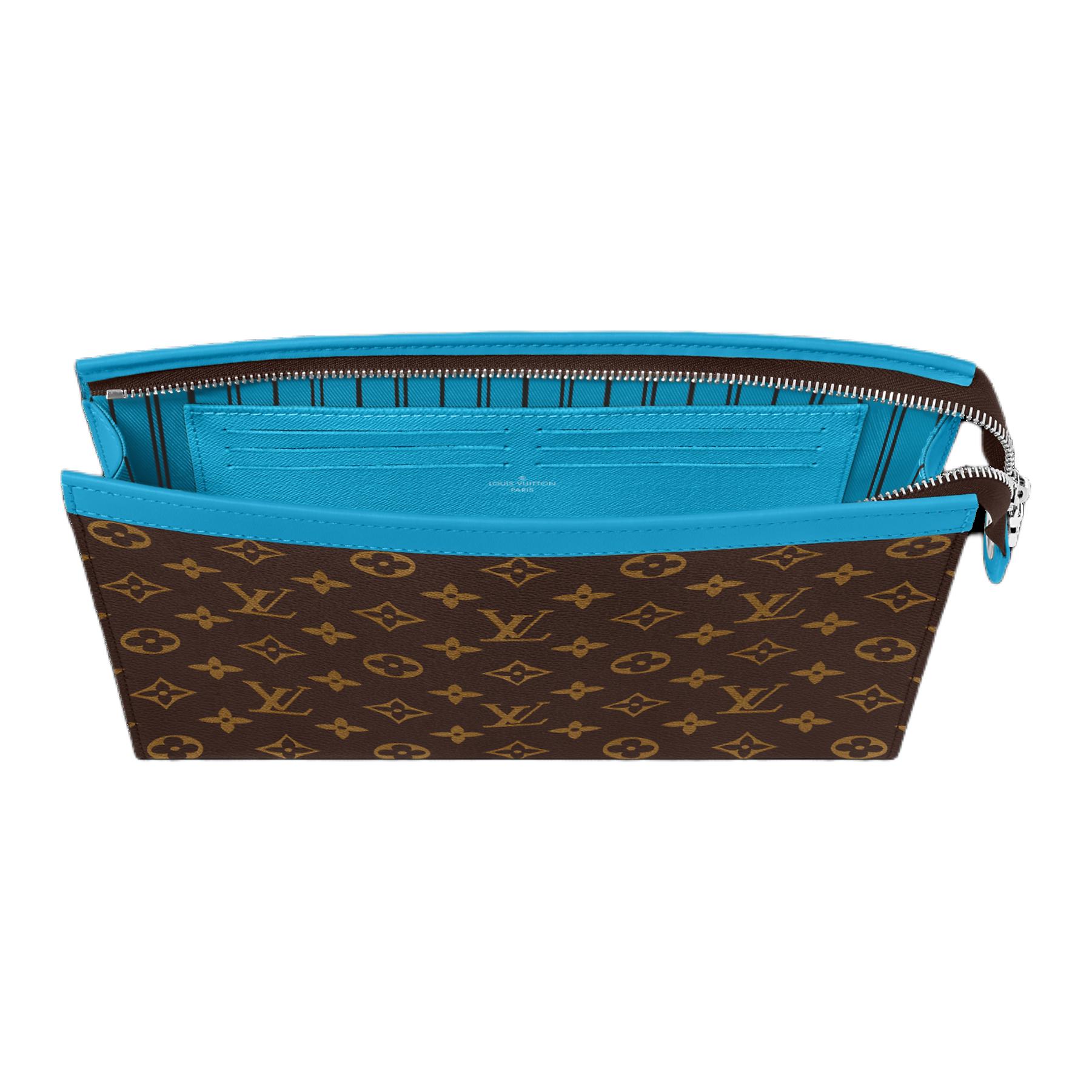 Сумка Louis Vuitton Pochette Voyage (сине-коричневая) — фото 4