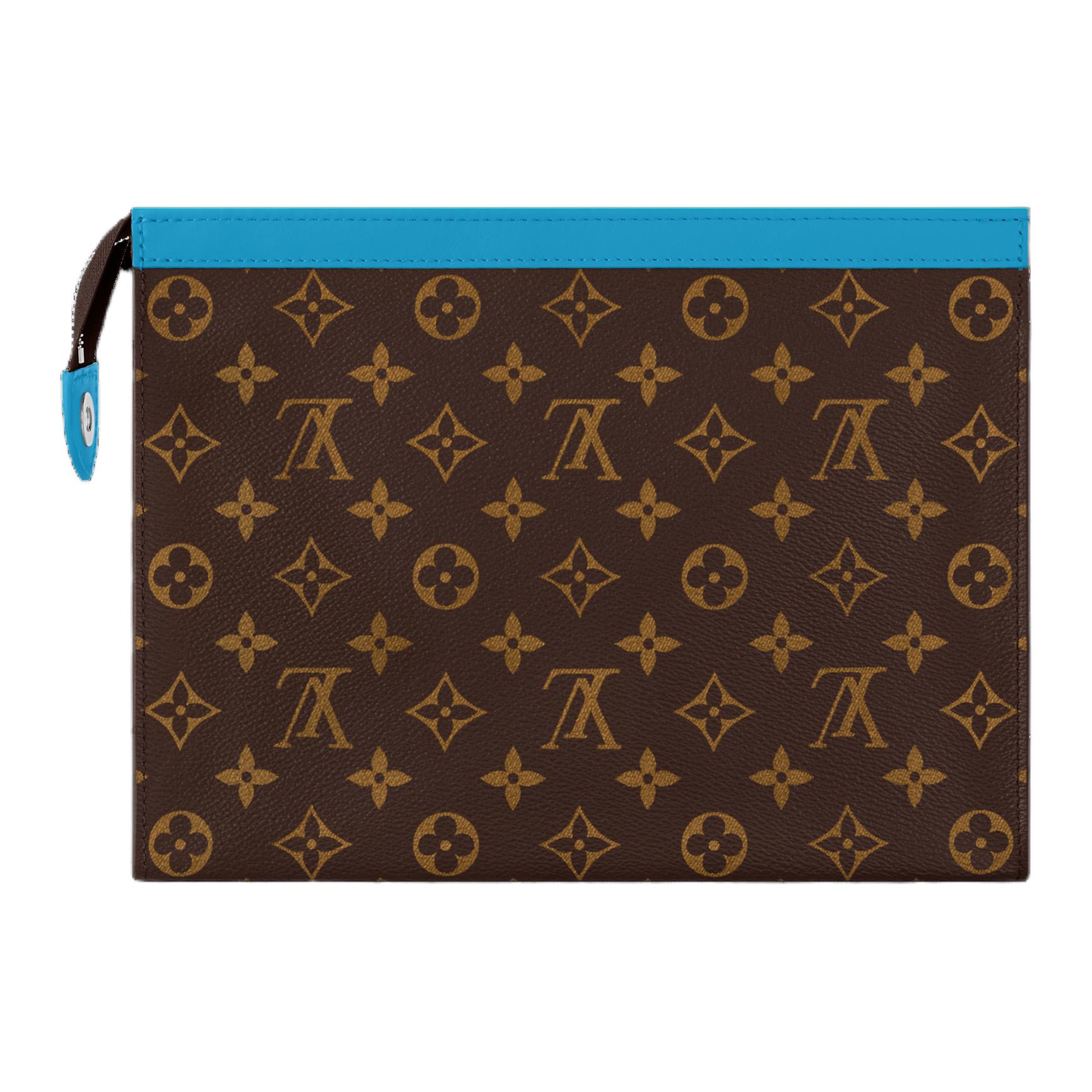 Сумка Louis Vuitton Pochette Voyage (сине-коричневая) — фото 3