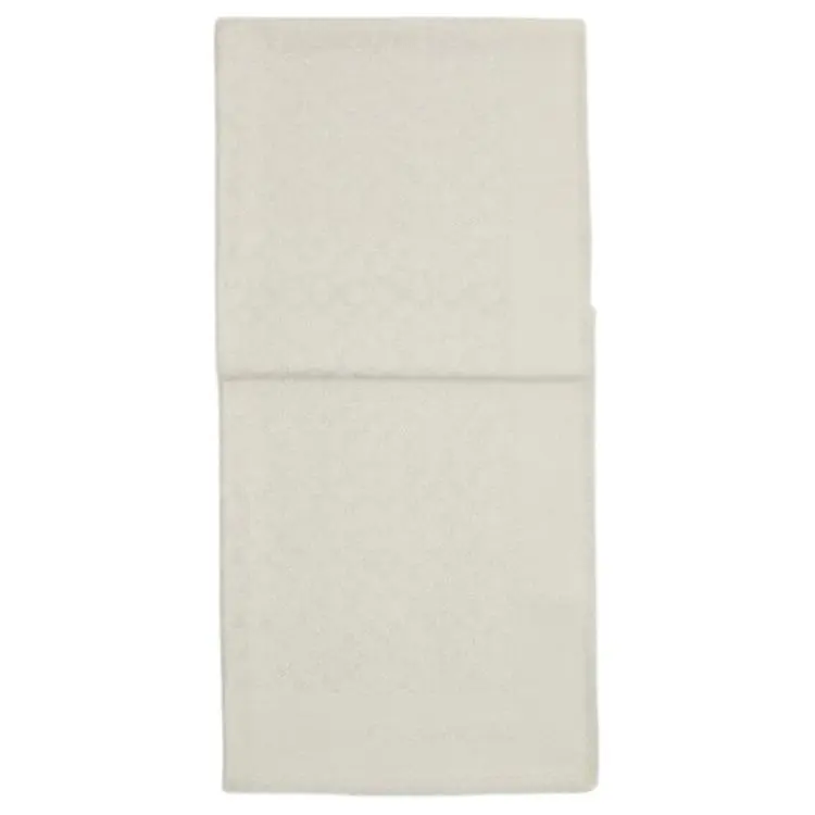 COACH Sheep Wool Knit Scarves Unisex White