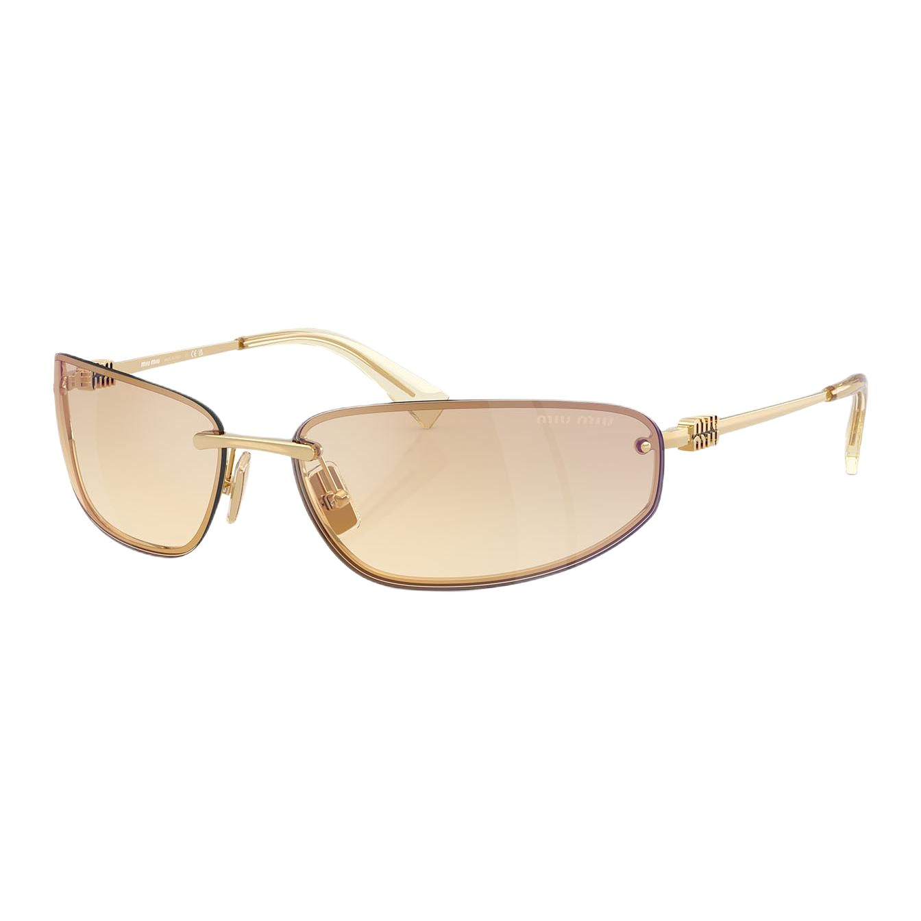 Женские очки MIU MIU (коричневые)