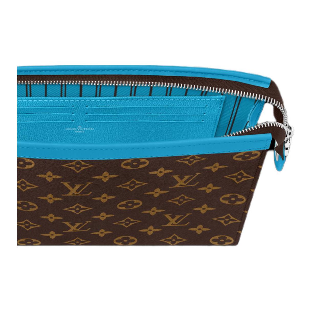 Сумка Louis Vuitton Pochette Voyage (сине-коричневая) — фото 5