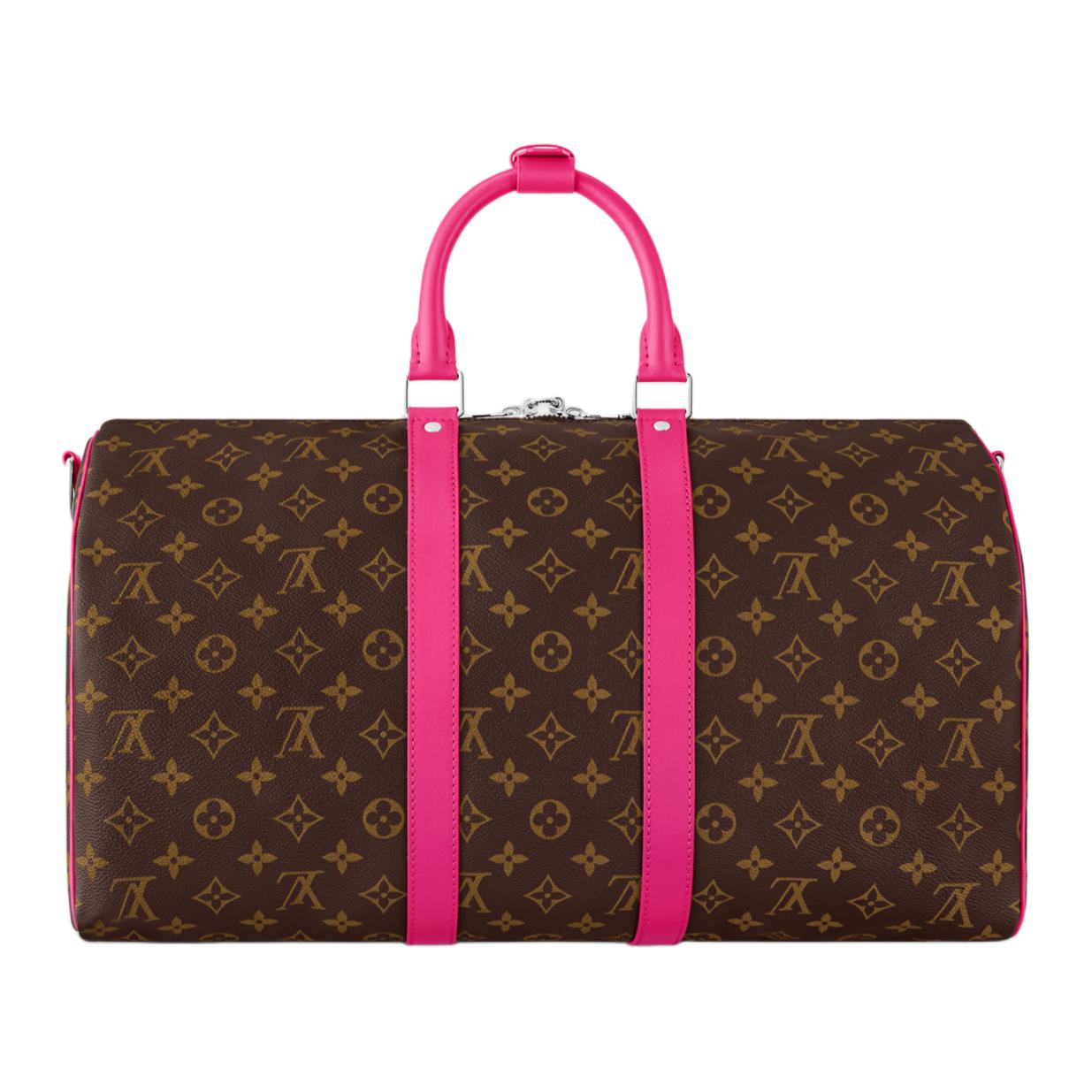 Сумка Louis Vuitton LOUIS VUITTON keepall BANDOULIÈRE 45 (розовый) — фото 3