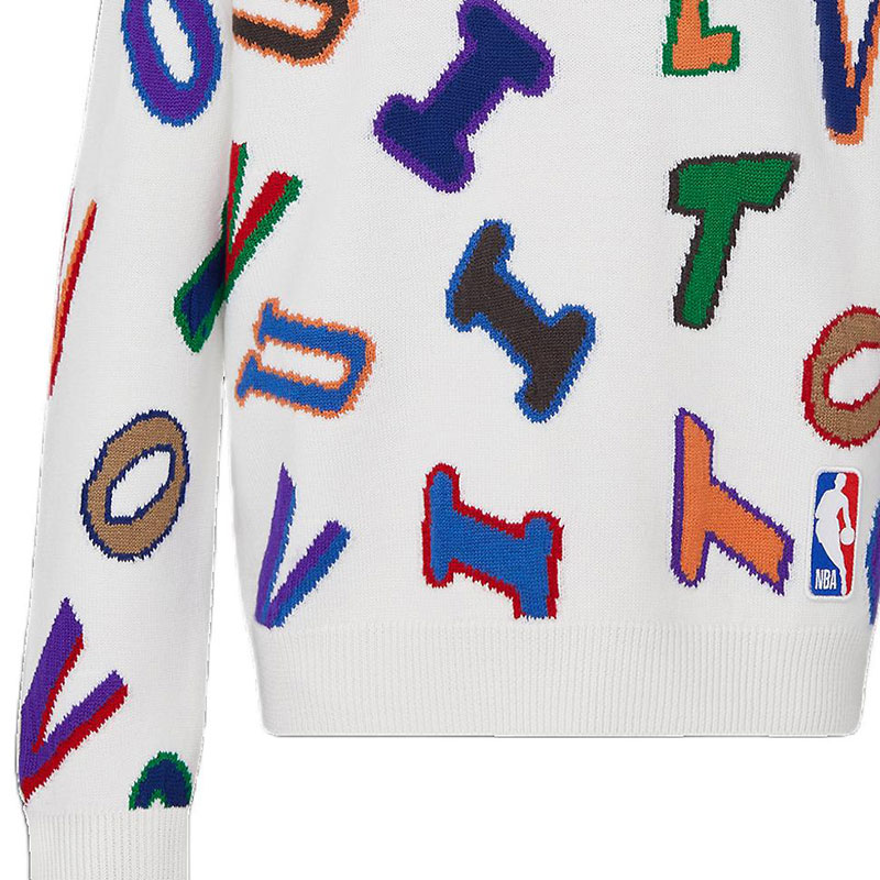 Мужской свитер Louis Vuitton Monogram Sweater (белый) — фото 2