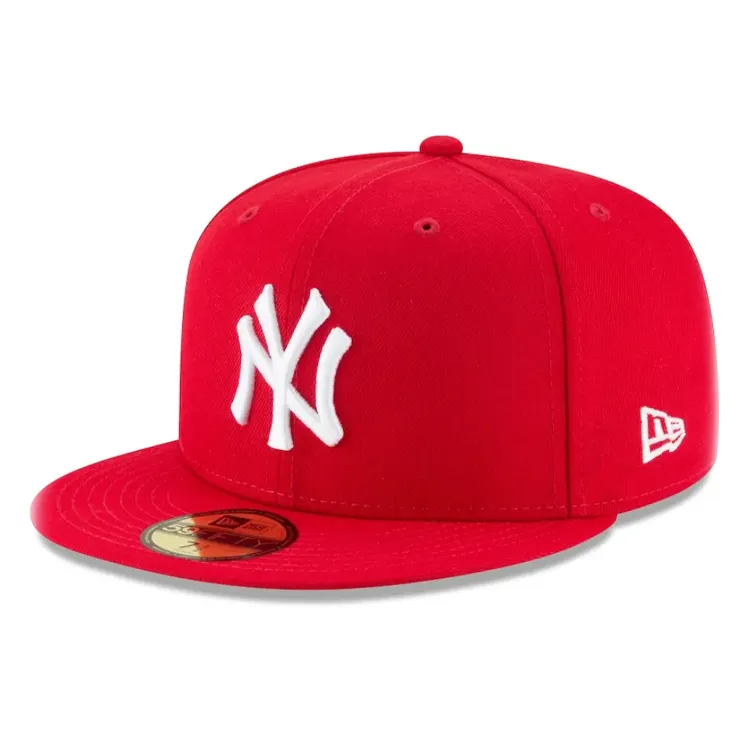 New Era Polyester, Canvas Baseball Caps Unisex Red