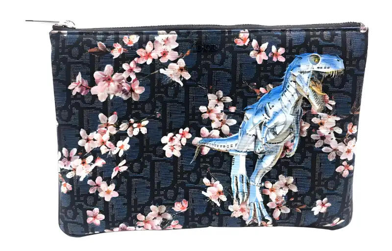 DIOR Fabric Clutch Unisex Multicolor