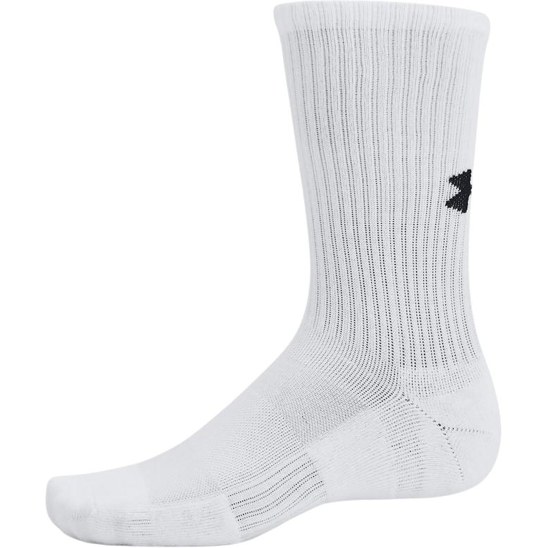 Under Armour Crew Socks Unisex 3 Pack White