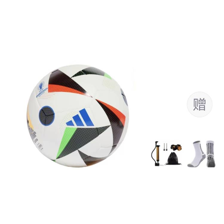 Adidas Size 5 Soccer Ball Unisex White/Black/Honor Blue