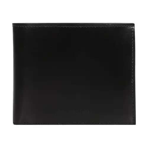 Balenciaga ESSENTIAL Cow Leather Coin Purse Wallet Men's Black & Gray