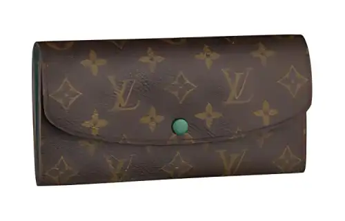 LOUIS VUITTON Canvas With Leather Wallet Regular Women's Brown