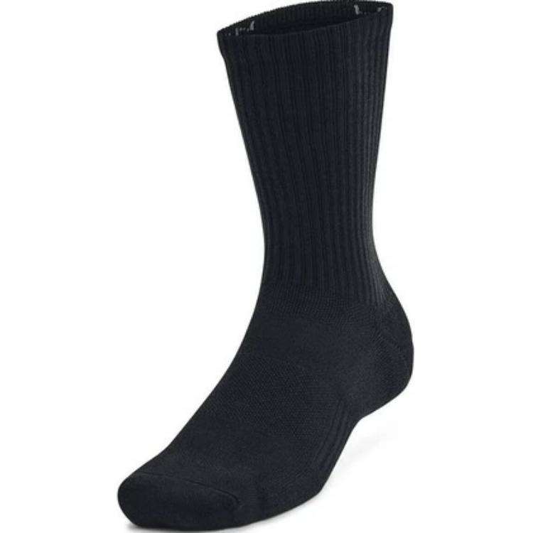 Under Armour Crew Socks Unisex 3 Pack Black