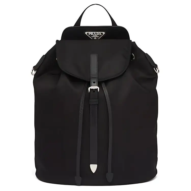 PRADA Nylon Fabric Backpack Women's Black