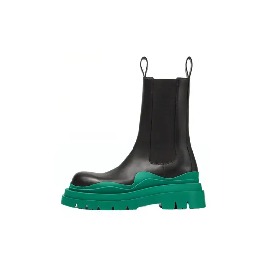 Bottega Veneta Tire Chelsea Boots Women's Turquoise
