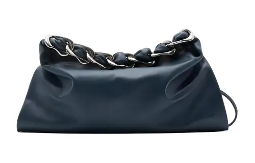 Burberry Calfskin One Shoulder Handbag Small Women's Lake Color