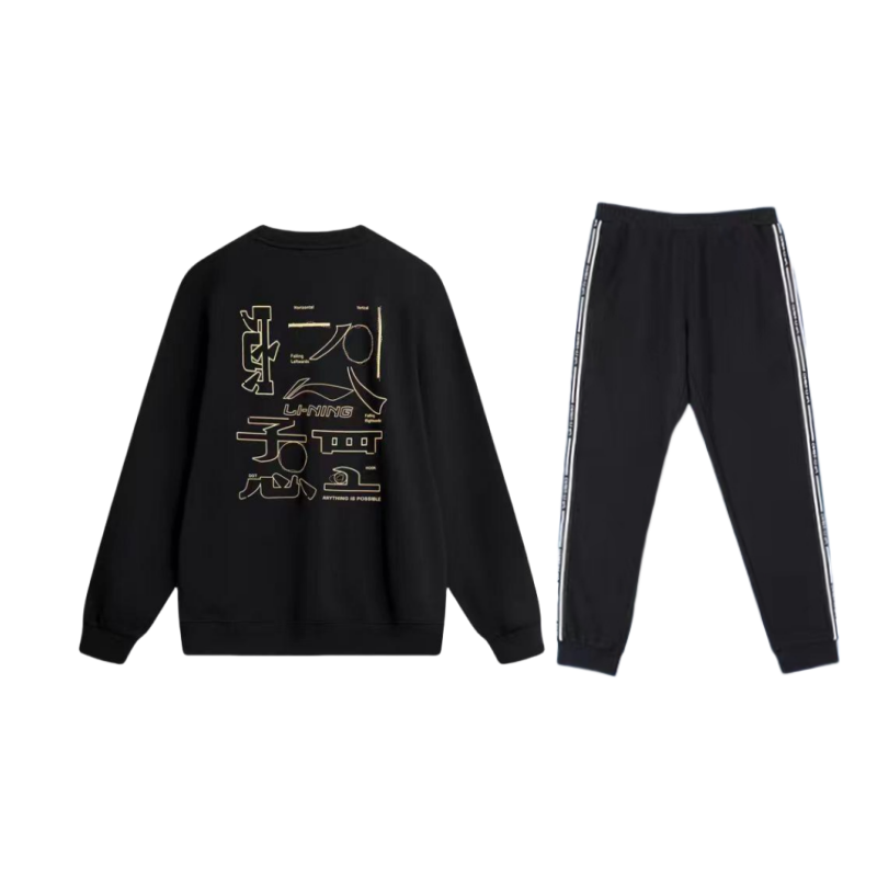 Li Ning Sports Life Collection Casual Sportswear Unisex Black