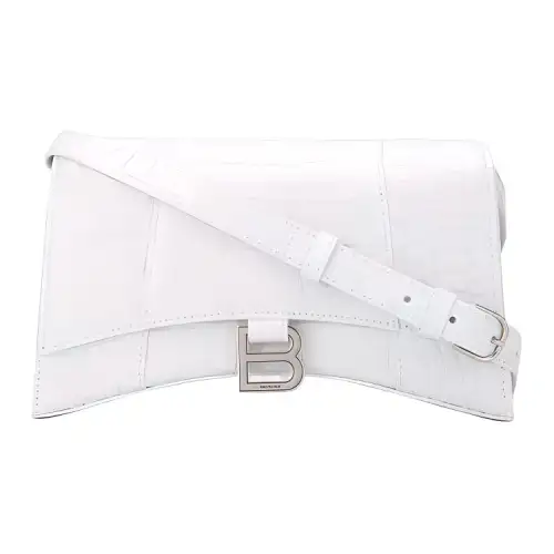 Balenciaga Cow Leather Crossbody Bag, Shoulder Bag Women's White