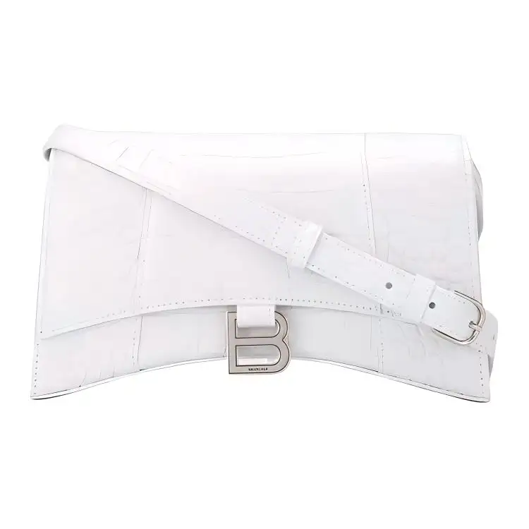 Balenciaga Cow Leather Crossbody Bag, Shoulder Bag Women's White