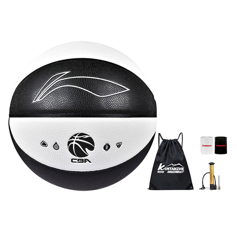 Li Ning CBA Collection Pu Basketball Black White Size 6 Training Women’s