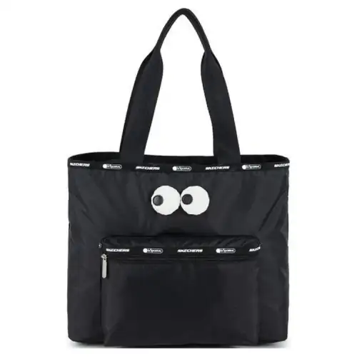 Skechers Fabric Tote Bag, Shopping Bag, Handbag, Shoulder Bag Small Unisex Black