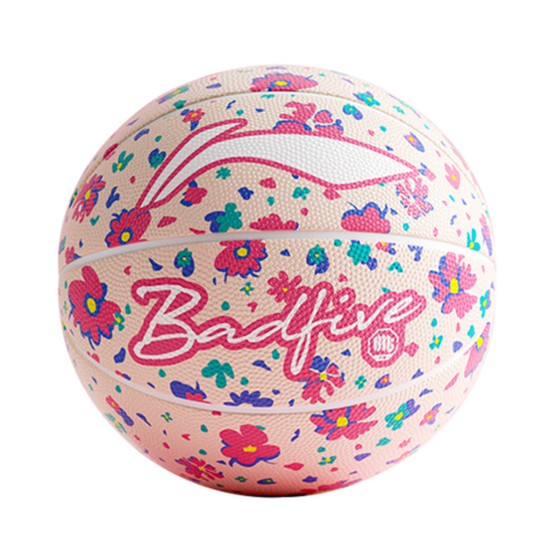 Li Ning Rubber Basketball Pink Size 7 Training Unisex