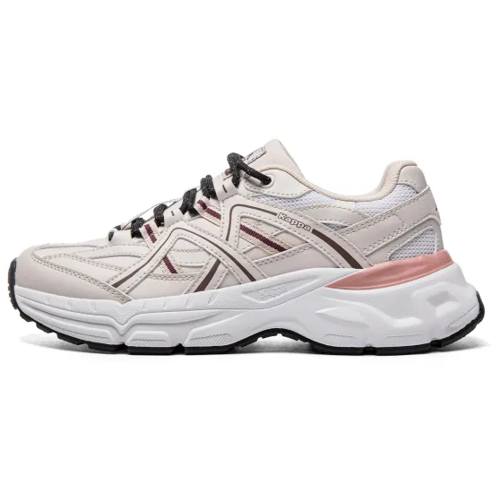 Kappa Venice Slip Resistant, Abrasion Resistant, Breathable, Lightweight Low Top Chunky Sneakers Women's Moon Gray
