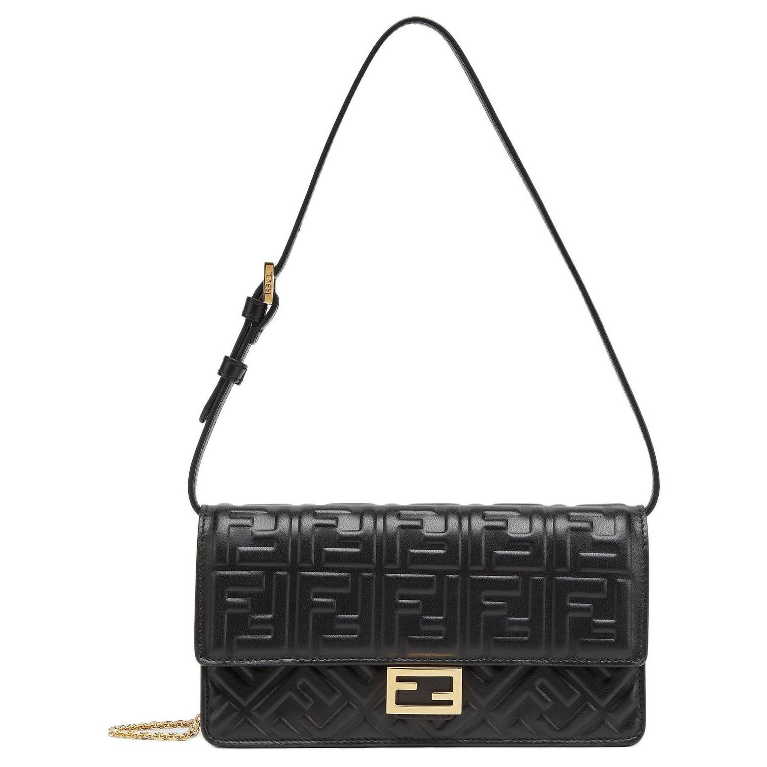 Женская сумка Fendi Baguette (черная)