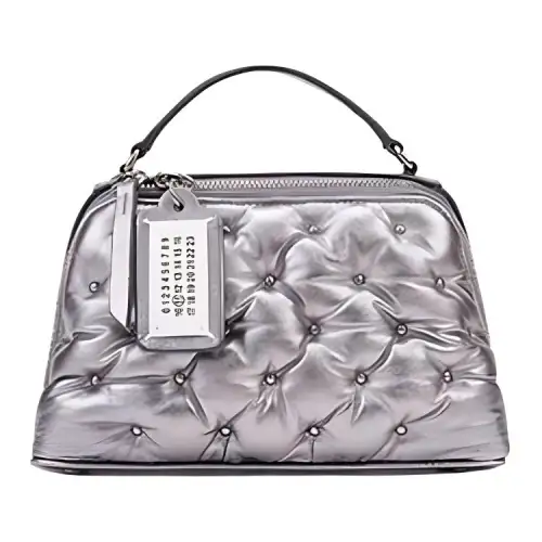 Maison Margiela Sheepskin Handbag, Shoulder Bag, Crossbody Bag Small Women's Metal Silver