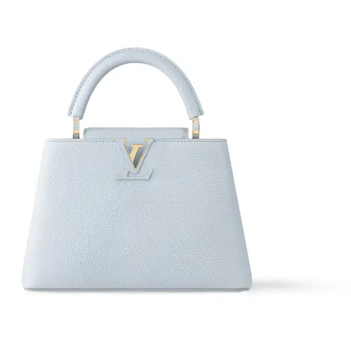 LOUIS VUITTON Capucines Taurillon Cow Leather Kapsyn Shoulder Bag, Crossbody Bag, Handbag Small Women's Blue
