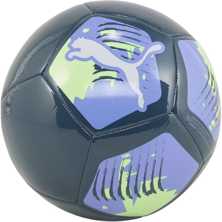 PUMA 3/4/Size 5 Soccer Ball Pu Unisex Black Purple