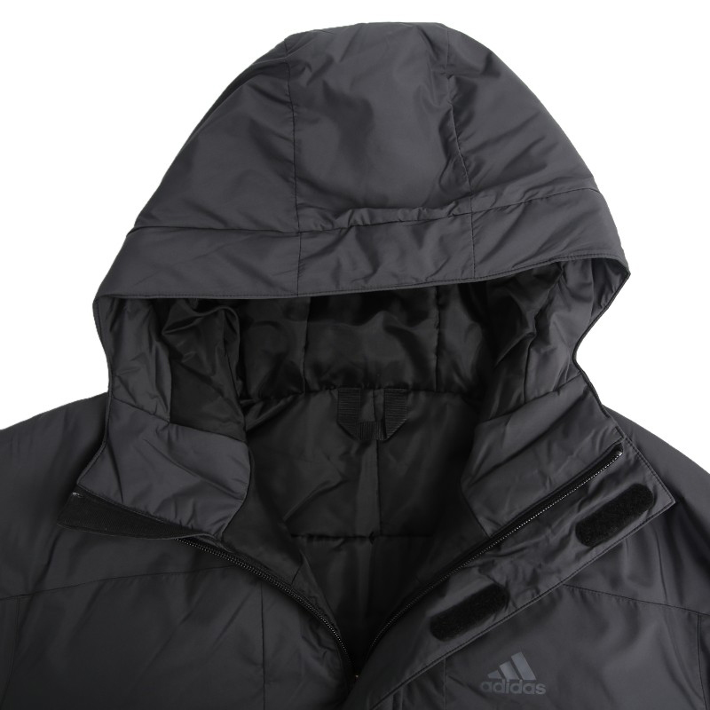 Мужская куртка adidas (черно-серая) — фото 5