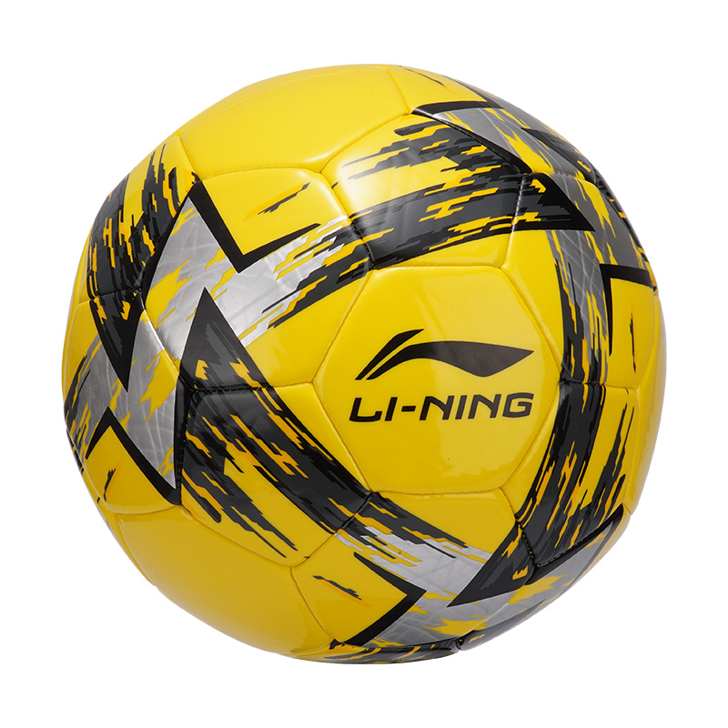Li Ning Size 4 5 Size Soccer Ball PVC Machine Stitched Soccer Ball Unisex Yellow Black
