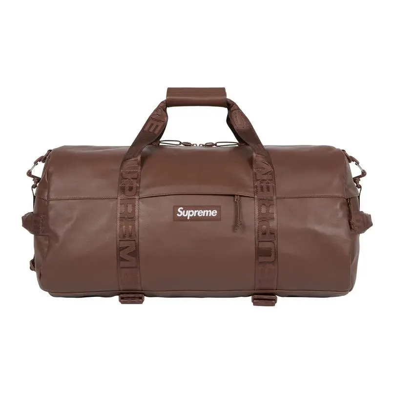 Supreme Cow Leather Travel Bag Unisex Earth Tone