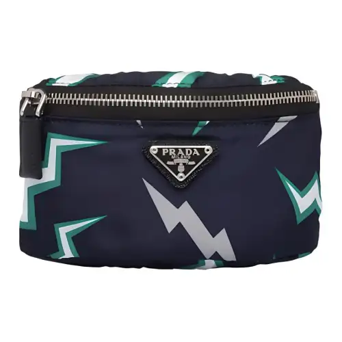 PRADA Nylon Wrist Bag Men's Black