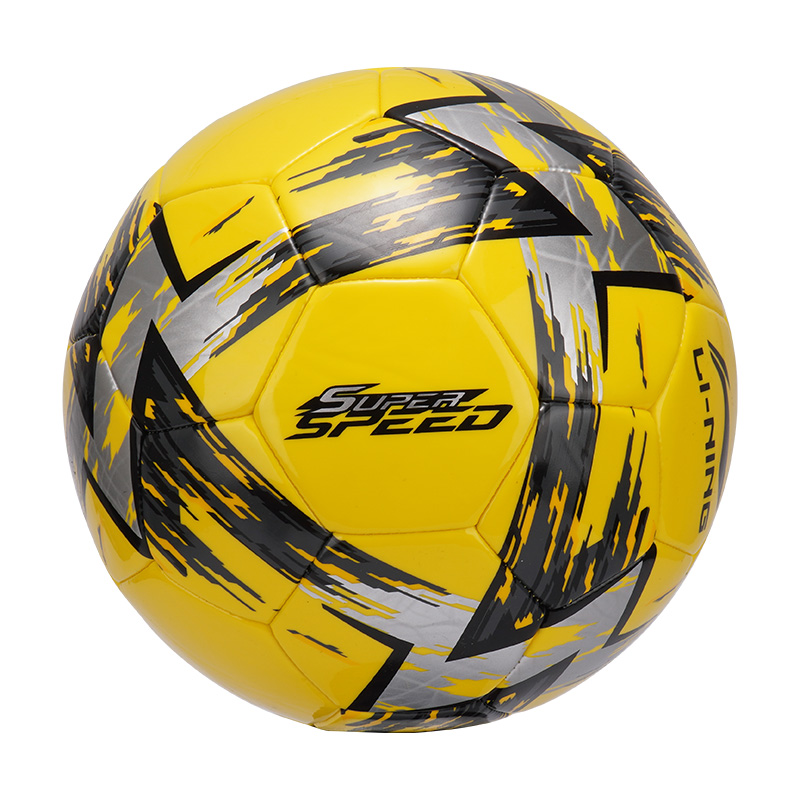 Li Ning Size 4 5 Size Soccer Ball PVC Machine Stitched Soccer Ball Unisex Yellow Black