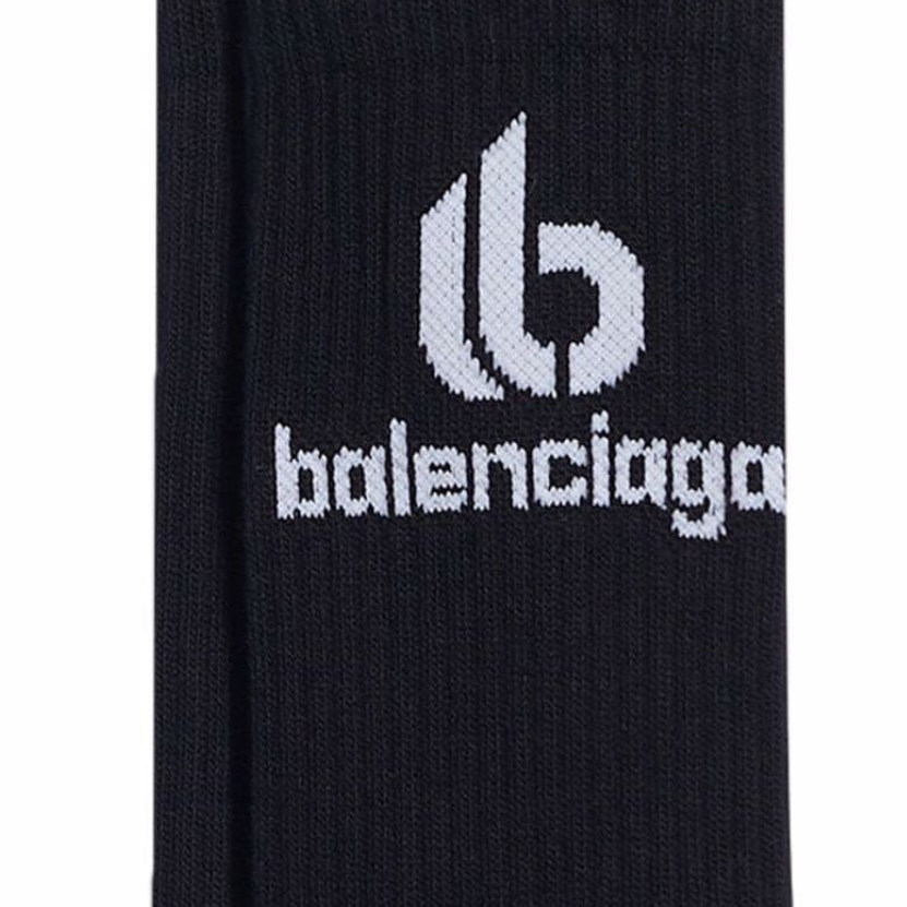 Balenciaga FW22 Crew Socks Men’s 1 Pack Black