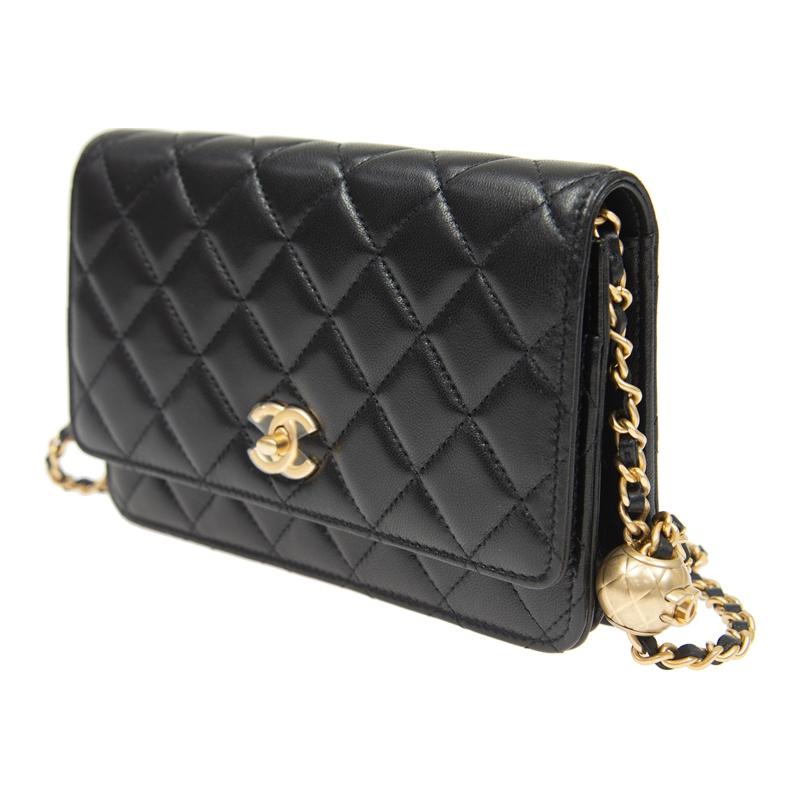 Женская сумка Chanel WOC 24K (черная) — фото 2