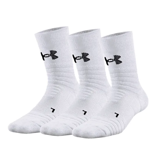 Under Armour Crew Socks Unisex Combo Set White