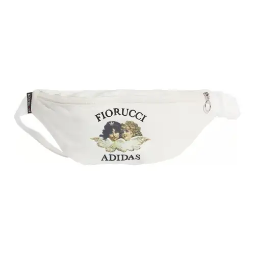 Adidas Originals FIORUCCI Collaboration Nylon Shoulder Bag, Crossbody Bag, Sling Bag, Fanny Pack Regular Women's White