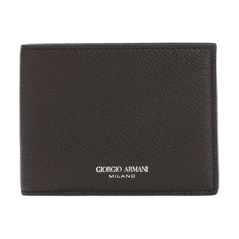 GIORGIO ARMANI Armani, leather brown wallet, with your logo imprint