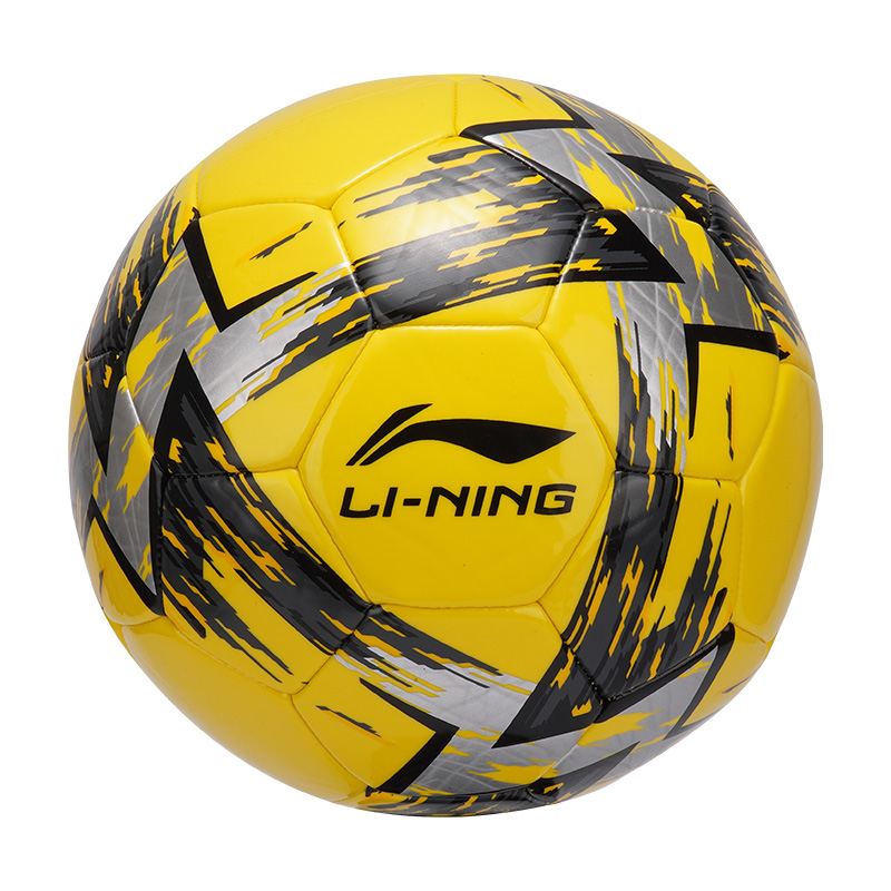 Li Ning Size 4 5 Size Soccer Ball PVC Machine Stitched Soccer Ball Unisex Yellow Black