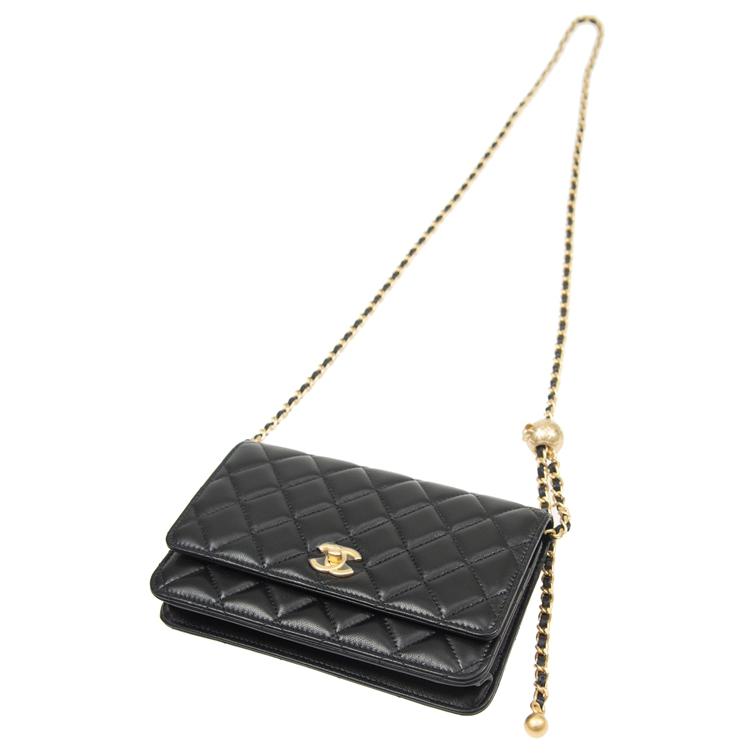 Женская сумка Chanel WOC 24K (черная) — фото 4